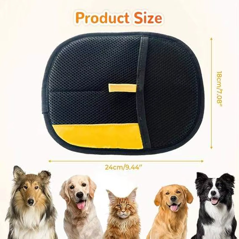 Dropshipping 2025 Pet Hair Removal Gloves Electrostatic Double-Sided Reusable Large Cat Dog Grooming Tool with Two-Way Bristles