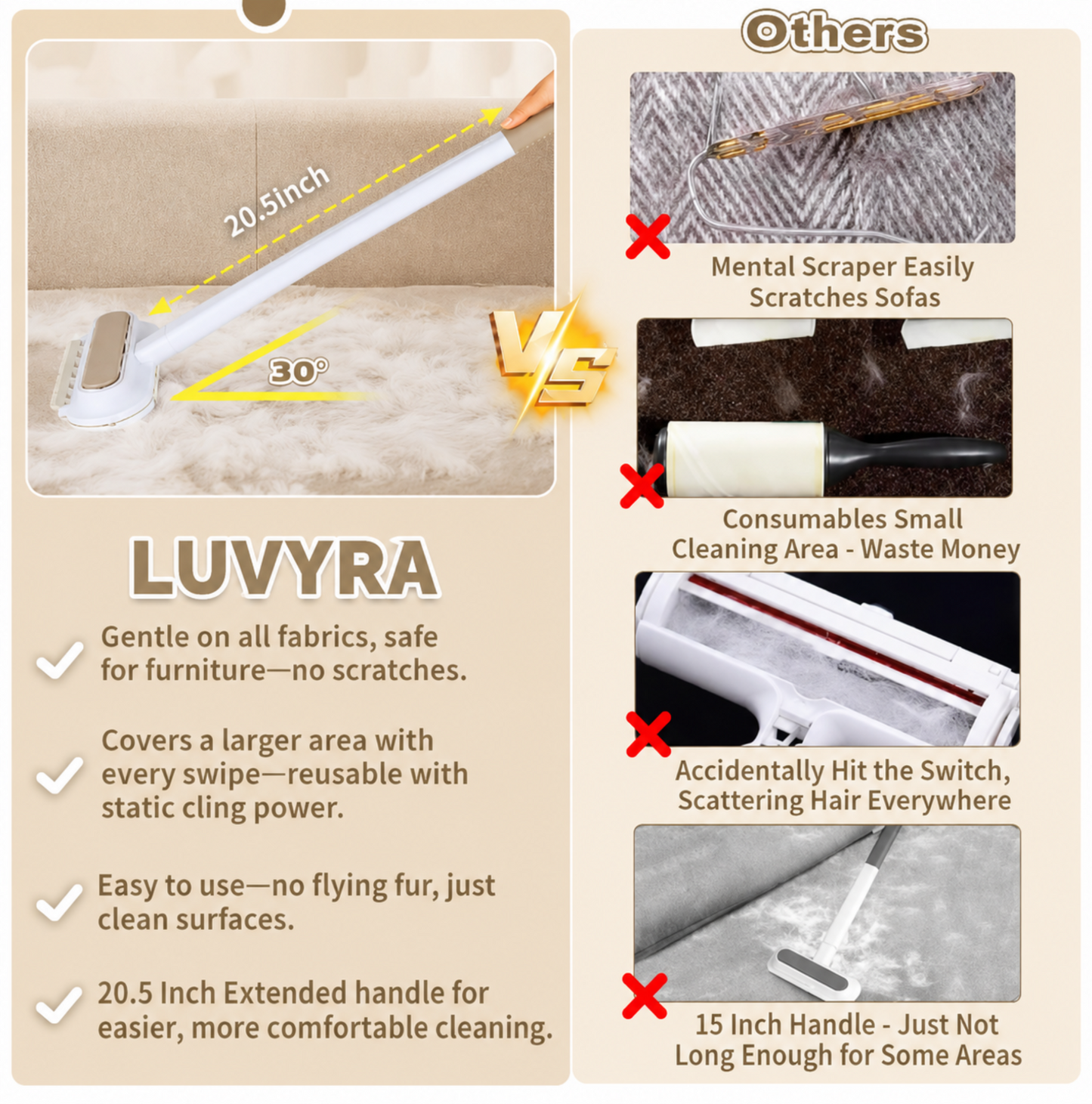 FurSweep™ - Multi-Surface Pet Hair Remover 2.0